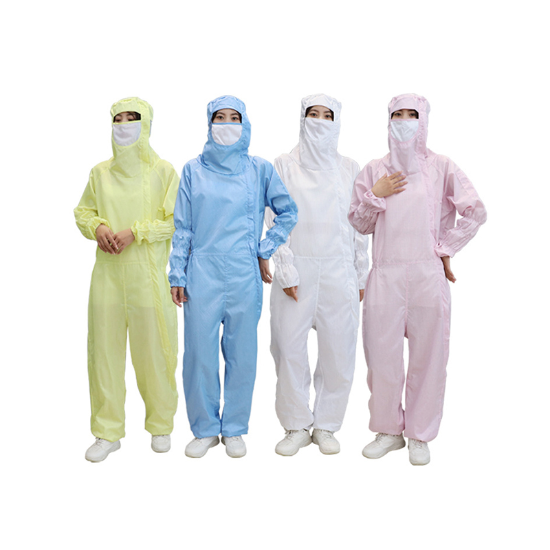 Anti statické sklonené otvorené predné kapucňové kombinézy