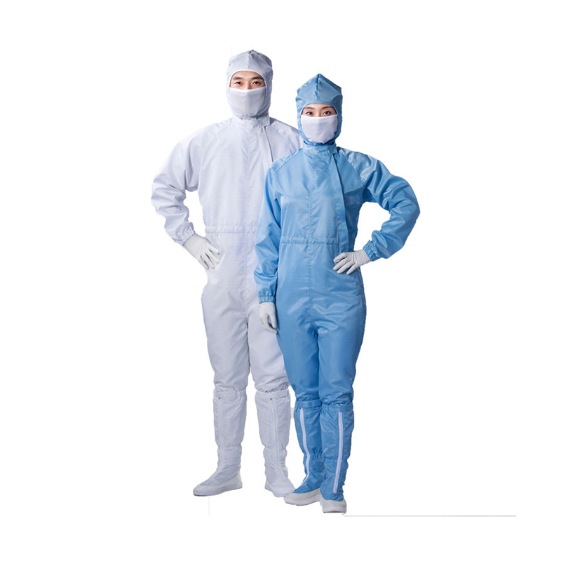 Anti statické sklonené otvorené predné kapucňové kombinézy