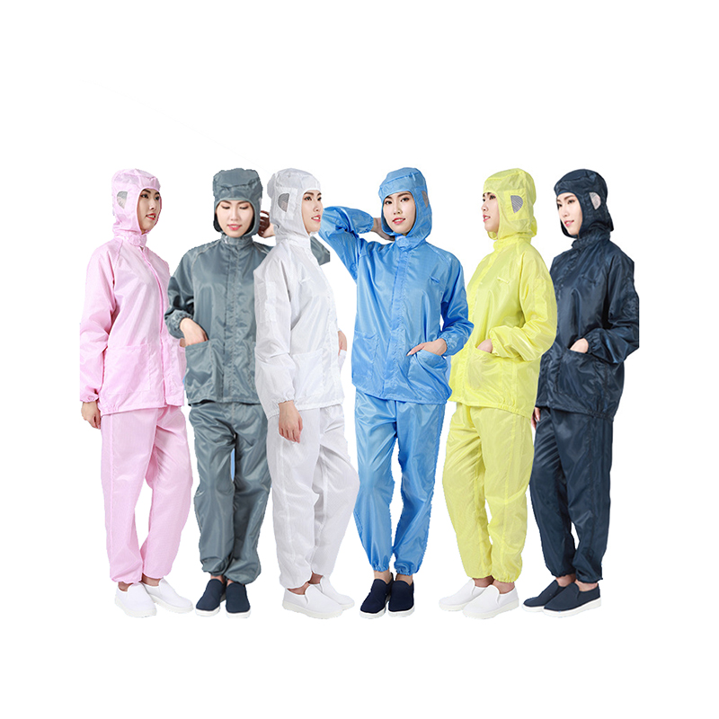 Bunda ESD s čiapkou a nohavicami ESD